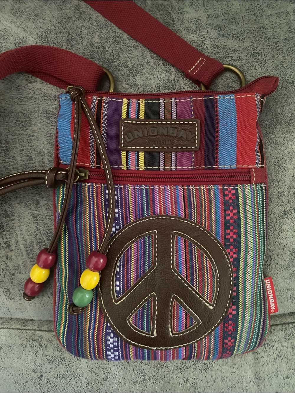 Unionbay Peace Crossbody Bag Y2K ☮️ - Picture 3 of 6